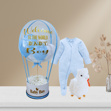 Load image into Gallery viewer, Llama Plush Toy and Romper Balloon Box
