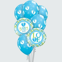 Load image into Gallery viewer, baby balloon bouquet, welcome baby balloons, baby bouquet Sydney, balloon bouquet, balloon deliveries, balloon delivery sydney, balloon table centerpiece, balloons afterpay, balloons surprise for birthday, balloons sydney, big w balloon bouquet, birthday balloons gift, birthday balloons surprise, birthday cakes with balloons, cakes with balloons, cakes and balloons, helium balloons sydney, party shop northern beaches, surprise balloons, surprise with balloons, get well soon balloons, baby shower balloons
