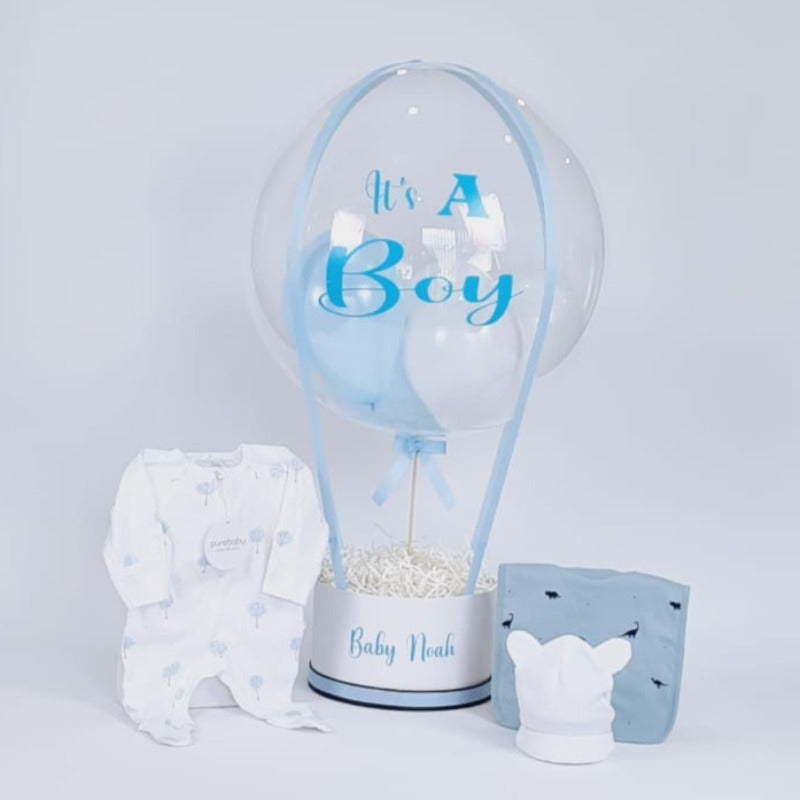 Personalised Baby Clothes Hot Air Balloon