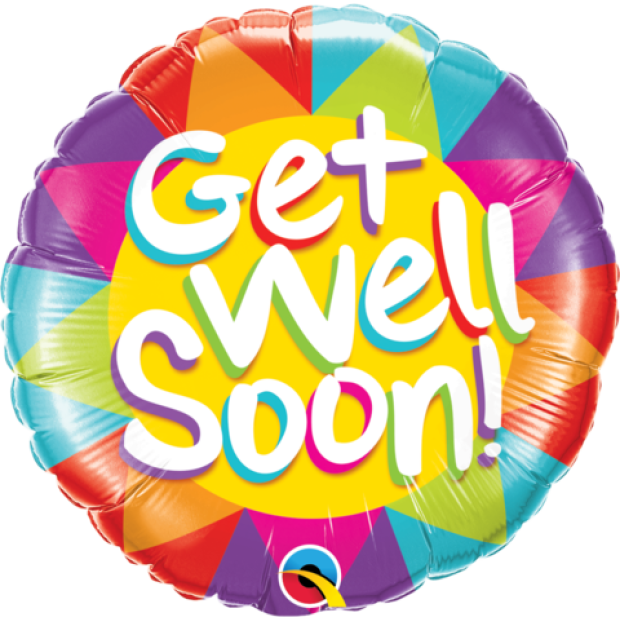 Get Well Sunshine Balloon 45cm